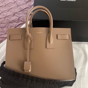 Saint Laurent Tan Leather Women's Bag